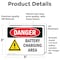 Signmission Battery Charging Area, Vinyl Decal, 3.5 in x 5 in OS-2PACK-DS-D-35-L-1039 - alternate 4